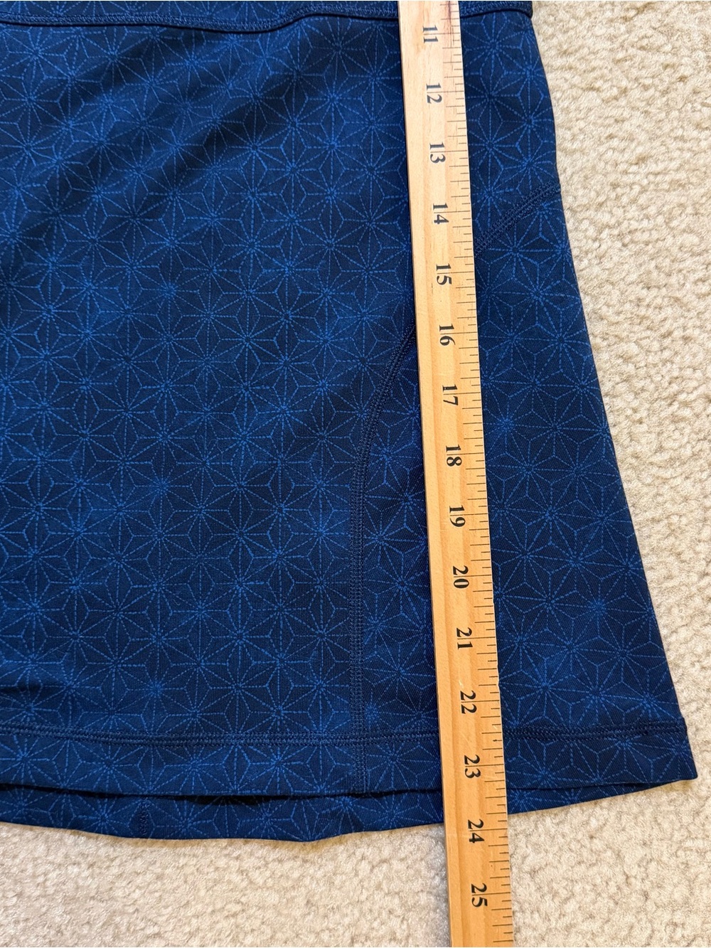 Lululemon Power Up Tank II Size 6 Sashico Star Inkwell Rugged Blue - Picture 2 of 6